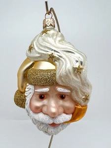 1998 Patricia Breen "Merry Olde Elf" Gold Handmade Hanging Glass Ornament #9829 - Picture 1 of 5