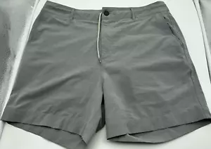 Faherty All Day Shorts 33 6 Light Gray Khaki Chino Golf Stretch Flaws - Picture 1 of 11