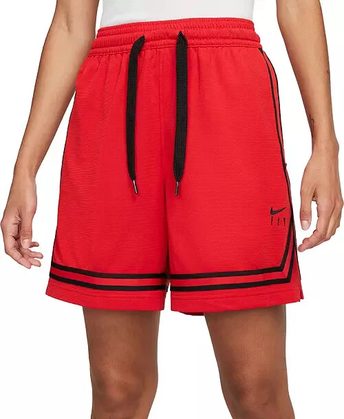Nike DH7325-657 Women's Fly Crossover Basketball Shorts Red Size Medium