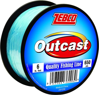 Zebco Outcast Monofilament Fishing Line - Low Memory, High Tensile Strength - Image 1 of 3