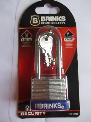 Brinks* High Security * Keyed  Padlock* Long Shackle *FREE SHIPPING - Image 1 of 4