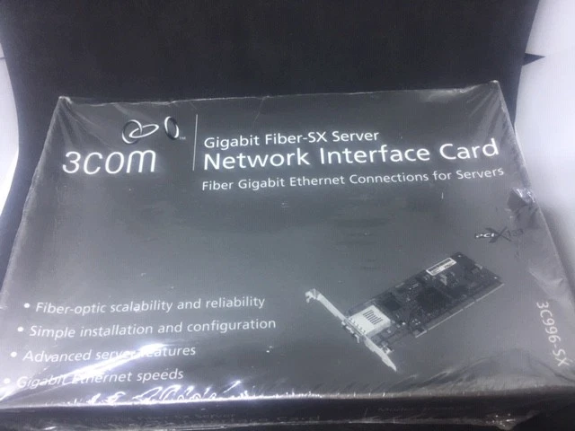3COM Gigabit Fiber-SX NIC 3C996-SX Network Interface Adapter Card - Image 1 of 3