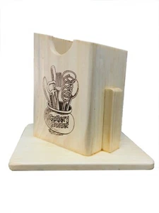 Wooden CUTLERY HOLDER Utensil Kitchen Spoon Fork Chopstick Storage Newest Box - Picture 1 of 10