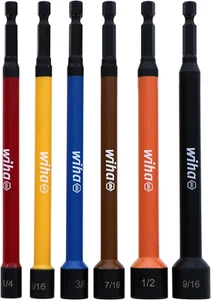 Wiha 70486 Color Coded Magnetic Nut Setter SAE 6 Pc. Set - Picture 1 of 12