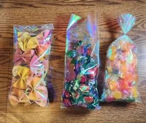 40 Treat Bags Iridescent Cello Valentine's Day Easter Birthday Crafts Cookies - Picture 1 of 23