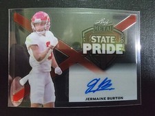 Jermaine Burton 2023 Leaf Metal XRC 1/1 Clear State Pride Autograph