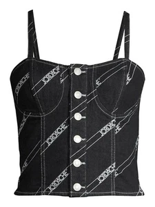Jordache Vintage Style Donna Bustier Dark Wash Denim Top Damen Medium-2XL - Bild 1 von 4