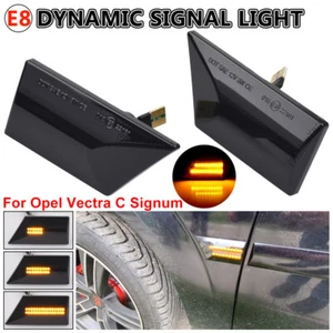 Luz de señalización lateral LED secuencial para Opel Vectra C Signum 2003-2007 2008 negra - Imagen 1 de 8