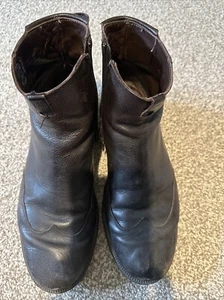 Botines CAMPER de cuero marrón oscuro con cremallera lateral para hombre talla EU 41 UK7 - Imagen 1 de 7