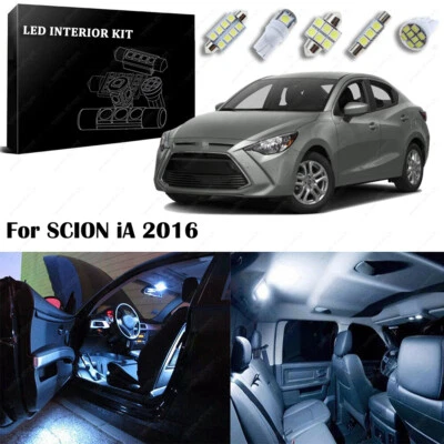 12×Xenon White LED Interior Light Package Kit for SCION iA 2016 - Image 1 of 4