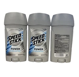 Speed Stick Power Antiperspirant Deodorant for Men Unscented 3 Oz Pack of 6 - Picture 1 of 3