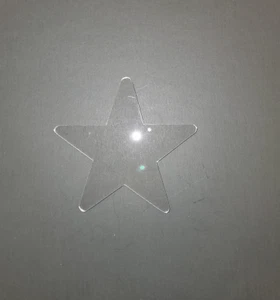 Rounded Star Clear Acrylic Plexiglas Shape - Craft Supply Cutout - Picture 1 of 1