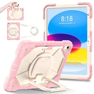 Rose Gold Tablet Case For iPad (A16) 11th/10th Gen 10.9" Rugged Stand Case Cover - Picture 1 of 9
