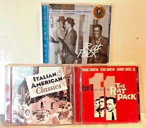 Rat Pack (2) & Italian American Classics 3 CD Lot - 63 songs in all - Picture 1 of 2