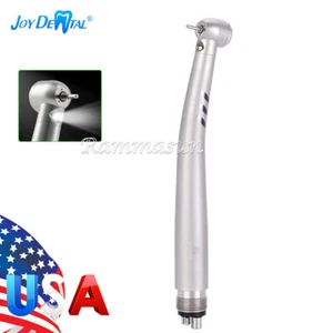 Dental LED High Speed Handpiece 4 Holes Push Button Fiber Optic E-generator - Picture 1 of 16