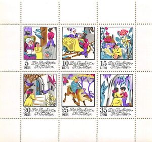 Germany - DDR 1972 Sc# 1417-1422a Sheet 6 - Hans Christian Andersen's Snow Queen