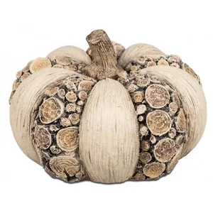 Formano - Deko-Kürbis 17cm Holzoptik - Bild 1 von 1