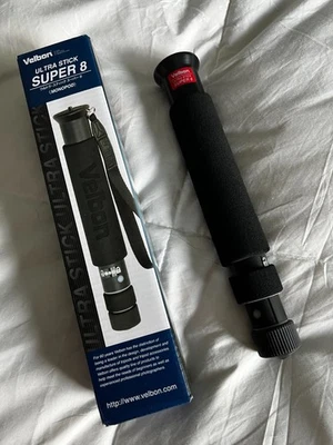 Velbon Portable Monopod Ultra Stick Super 8 8-Stage Large 30Mm Ashinomi Aluminum - Image 1 of 2