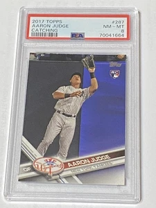 2017 Topps Aaron Judge Catching RC 287 PSA 8 Yankees - Bild 1 von 7