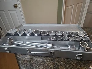 Industrial 12 Point 21 Piece Socket Wrench Set 3/4" Drive 3/4"-2" EUC - Bild 1 von 15