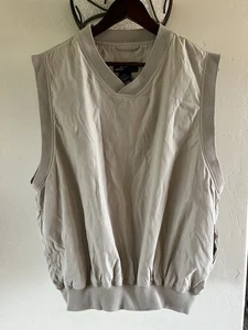 Chaleco de golf Glen Echo talla M ropa exterior mediana poliéster tostado - Imagen 1 de 5