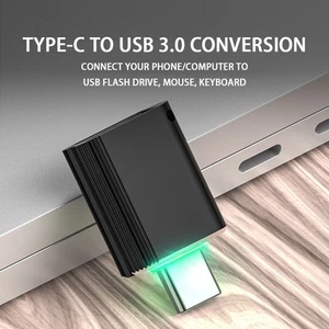 Reversible USB Type-C to USB 3.0 Type-A Converter Data Transfers Compact Durable - Picture 1 of 4