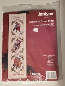 Janlynn Kreuzstich Weihnachten viktorianisches Glockenziehset 1993 - Bild 1 von 2