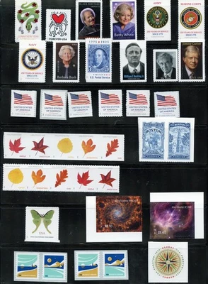 US MNH  2025 COMPLETE STAMP YEAR SET OF 156 COMMS, DEFINS, PRI, EXPRESS & SHEETS - Image 1 of 4