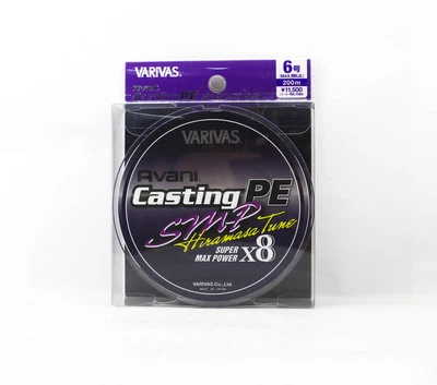 Varivas P.E Line Avani SMP Hiramasa Tune Casting 200 m P.E 6 90 lb (7235) Foto 1 de 4
