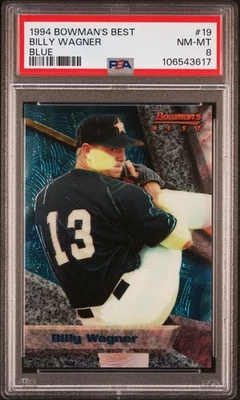 1994 Bowman's Best Billy Wagner Blue Rookie RC #19 PSA 8  HOF Astros UnderGrADeD - Image 1 of 2