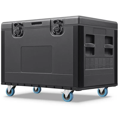 Large ATA Road Case W/ Wheel Stackable Flight Case Waterproof Cable Trunk For DJ - Image 1 of 4