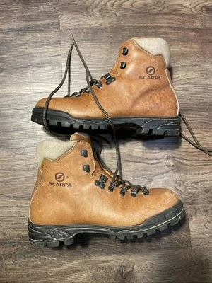 De Colección Scarpa Botas de Montañismo Senderismo EU 39 Cuero Marrón Para Mujer 8,5 60847 BXD Foto 1 de 4