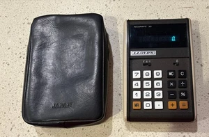 Calcolatrice elettronica portatile vintage Lloyds Accumatic 20 made in Japan - Foto 1 di 4