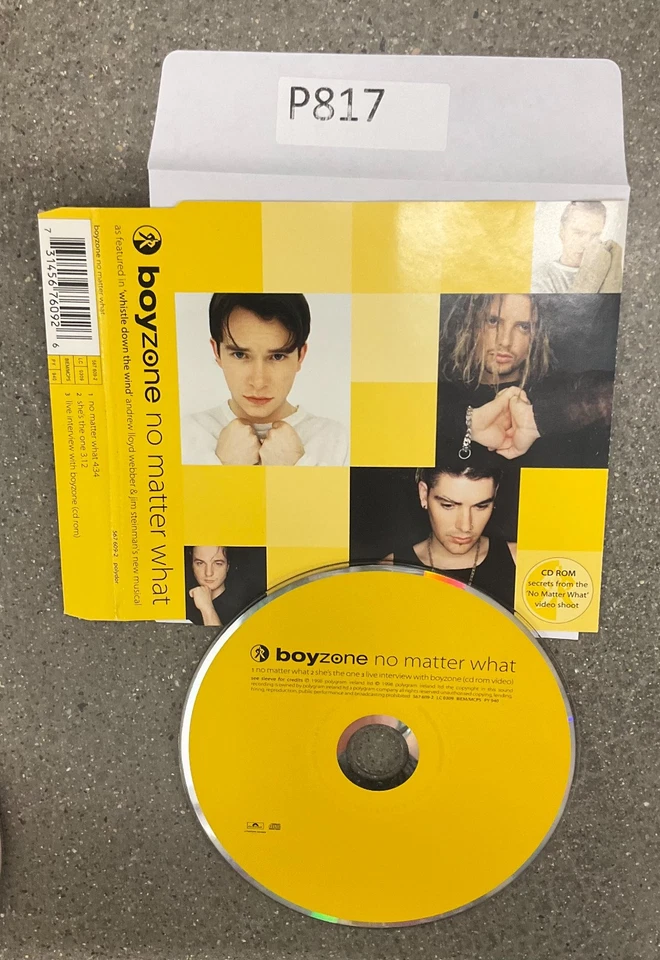 Boyzone No Matter What Ireland Import 3 Track CD 1998 No Case #P817 - Image 1 of 1