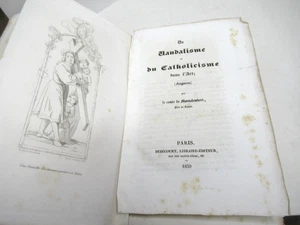 CTE MONTALEMBERT DU VANDALISME & CATHOLICISME DANS ART 1839 EO Illustré GOTHIQUE - Picture 1 of 6