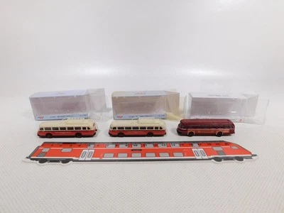 3x Lemke Mini Scala N Bus MB O 6600H LC 3503 Debg 3515 DB Mint + Box # DN120-0,5 - Immagine 1 di 4
