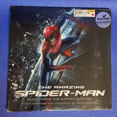 NEW/NOS, SEALED AMAZING SPIDERMAN SOUNDTRACK HASTINGS EXCLUSIVE 2 LP VINYL MINT - Image 1 of 4