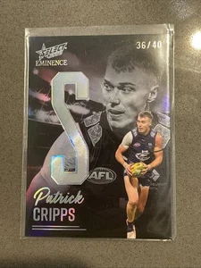 2025 AFL SELECT EMINENCE PLATINUM NAMEPLATE PATRICK CRIPPS NB35 36/40 - Picture 1 of 2