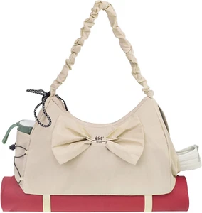 WOLT Gym Bag for Women, Yoga Mat Bag with Shoes Compartment, Wet Pocket - Picture 1 of 12