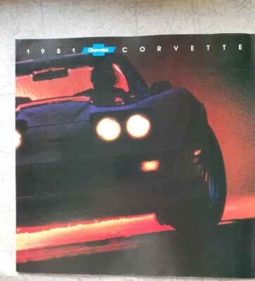 Original 1981 Chevrolet Corvette Dealer Sales Brochure - Изображение 1 из 4