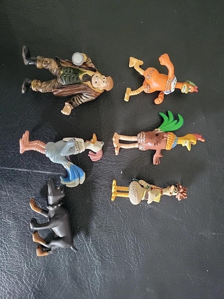 Lote de 6 figuras de acción Dreamworks Chicken Run 2000 de colección Foto 1 de 4