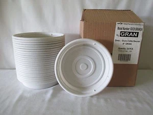 *24* NEU STRAPAZIERFÄHIG BLUMENTOPF UNTERTASSEN BODENPLATTEN PASST 8" PFLANZGEFÄSS GRANIT USA - Bild 1 von 5