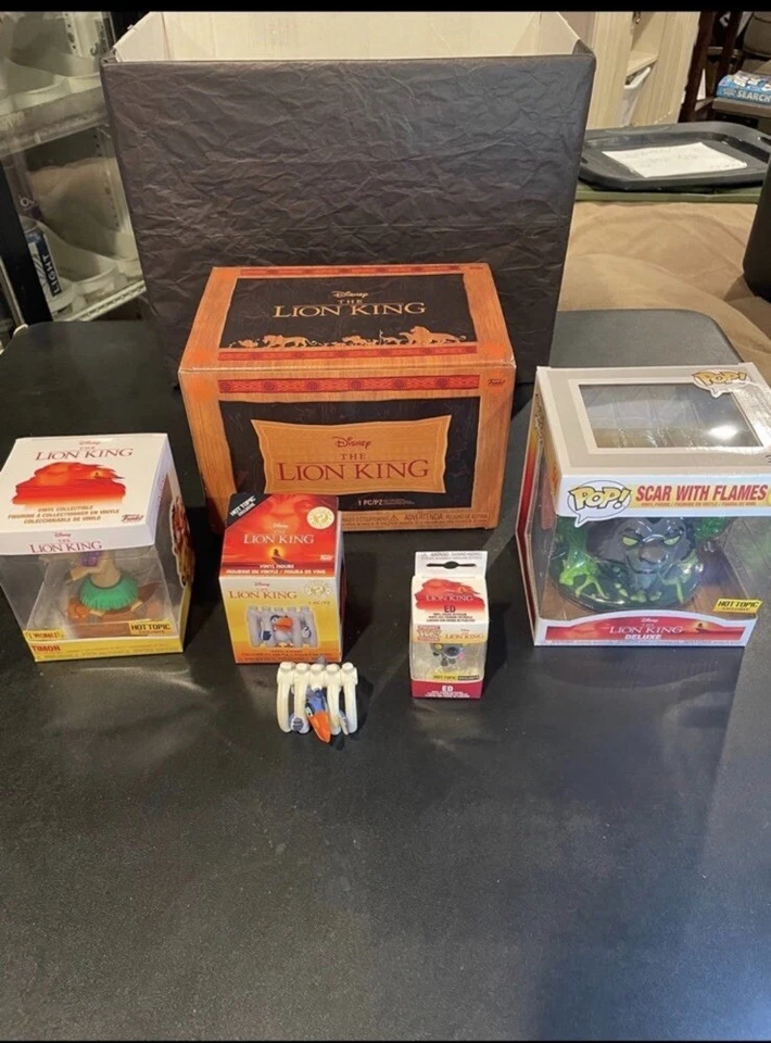Rare Disney The Lion King 2019 Hot Topic Exclusive 4 piece Funko Mystery box M - Image 1 of 4