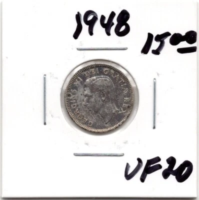 1948 Canada 10 Cent Coin - VG - Image 1 of 2