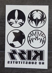 KISS Icons No Substitutes Logo Tattoo - Picture 1 of 1