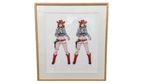Hisashi Eguchi 2 COW GIRLS dot.ver giclee print  silkscreen print signed ED 100 - Picture 1 of 5