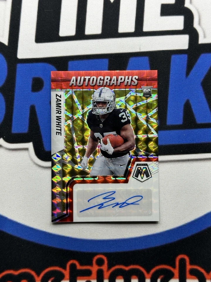 2022 Panini Mosaic Football ZAMIR WHITE Red Mosaic Prizm Auto Rookie RC #RAM-ZW - Image 1 of 2