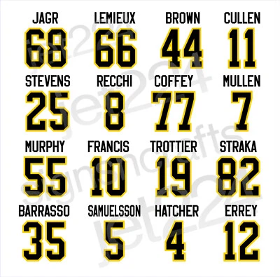 Pittsburgh Penguins STICKER DECAL 90s Lemieux Jagr Coffey Stevens Recchi Francis Foto 1 de 4