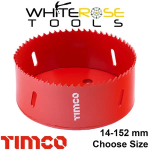 TIMCO Hole Saw Variable Pitch HSS M3 Steel 14-152mm Holesaws Choose Size - Picture 1 of 51
