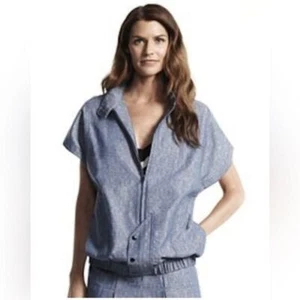 Chaqueta con capucha de algodón cambray Derek Lam for Design Nation - Imagen 1 de 10